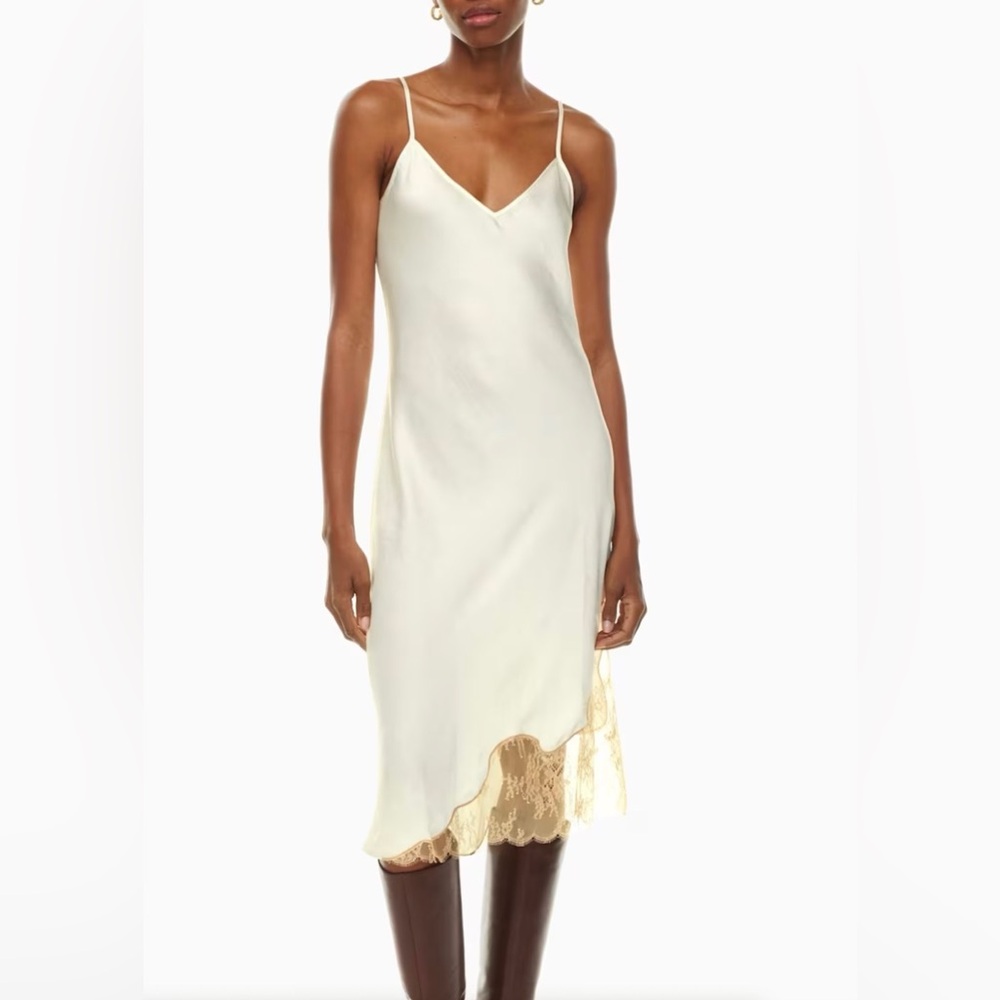 Wilfred SONNET slip lace dress yellow/tapioca